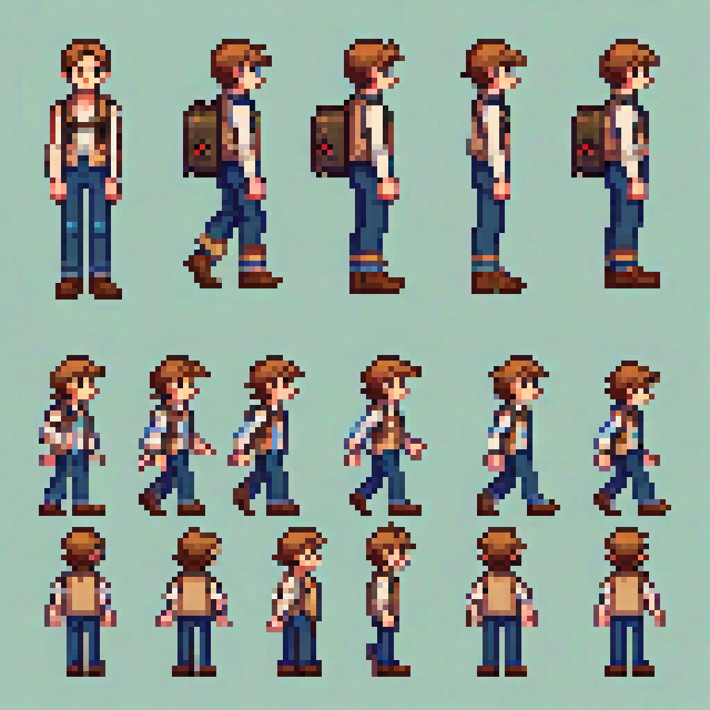 the-man sprite sheet