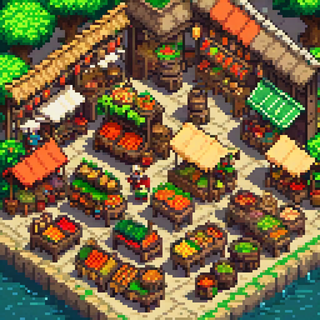 village-market sprite sheet